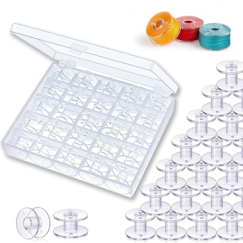Sewing Gauge Ruler - 25개 홈 재봉틀 바닥 실 보빈