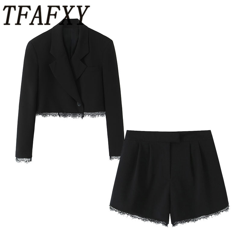 Sewing Jackets - TFAFXY 2026 봄 여성 세트 레이스