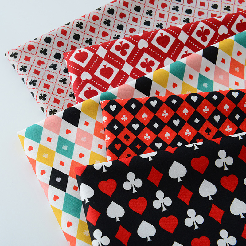 Sewing And Textile - Ins 포커 요소 코튼 디지털 인쇄