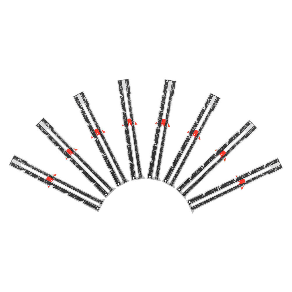 Sewing Gauge Ruler - 8개 세트의 인체공학적 디자인으로 제작된 정밀한