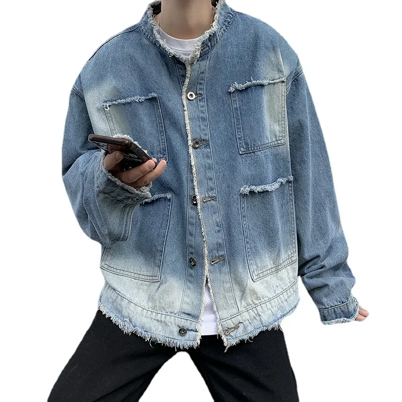 미국 레트로 힙합 로우 엣지 데님 재킷 남성 2026  - Sewing Jackets 리뷰 및 가격