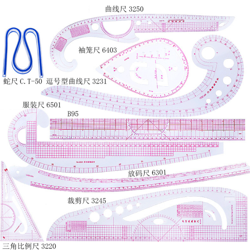 5/6/9pcs 세트 재단사 측정 눈금자 키트 DIY  - Sewing Gauge Ruler 리뷰 및 가격