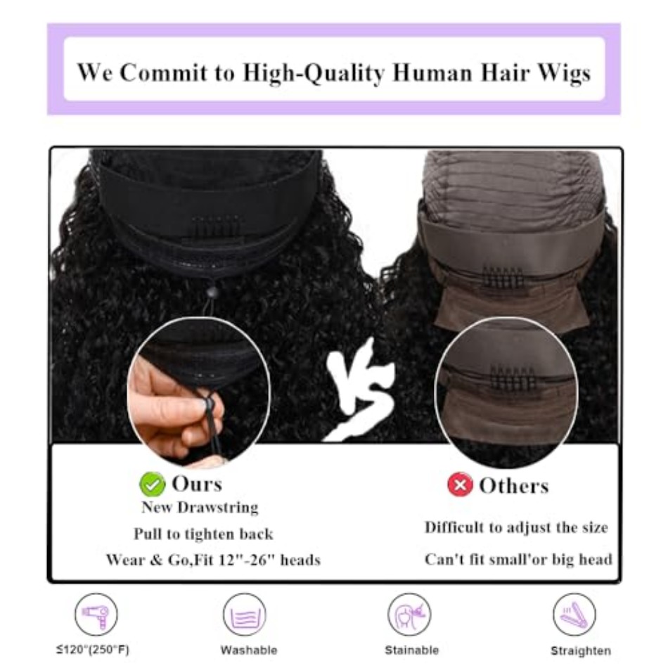 V자형 인모 가발 곱슬 웨이브 30인치 업그레이드 글루 - Sewing V 리뷰 및 가격