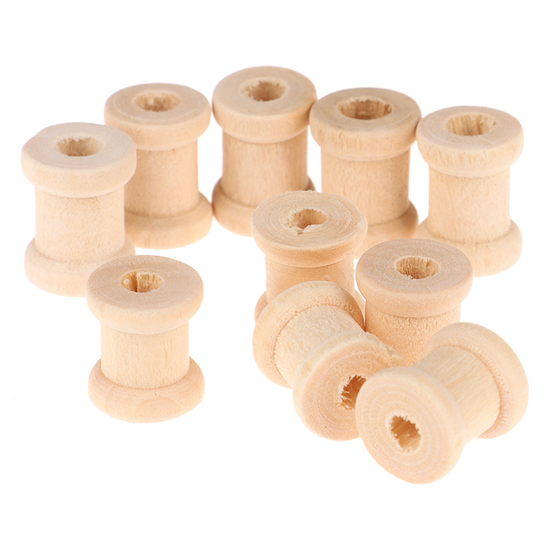 100개 나무 재질 빈 실통 나무 보빈 릴 정리함 바느 - Thread Bobbins Empty 리뷰 및 가격