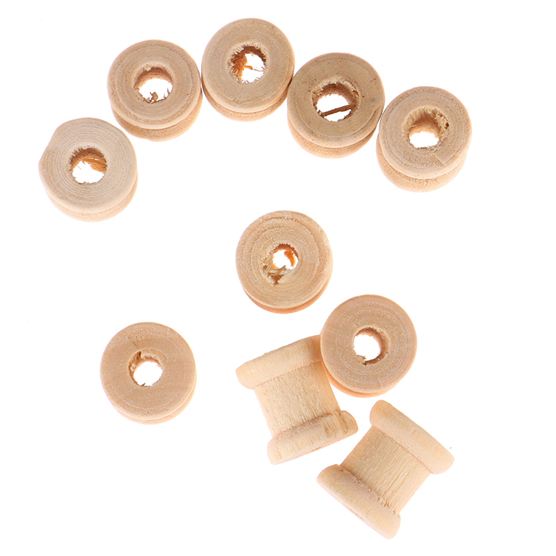 100개 나무 재질 빈 실통 나무 보빈 릴 정리함 바느 - Thread Bobbins Empty 리뷰 및 가격