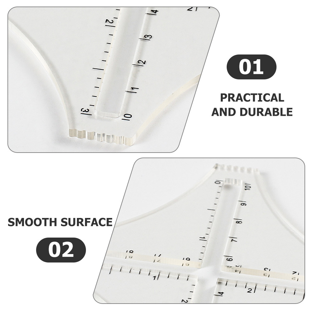 전문용 투명 아크릴 재질의 니트 측정 자, 바늘 크기  - Sewing Gauge Ruler 리뷰 및 가격