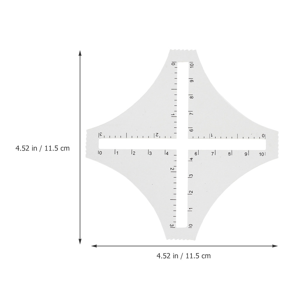전문용 투명 아크릴 재질의 니트 측정 자, 바늘 크기  - Sewing Gauge Ruler 리뷰 및 가격