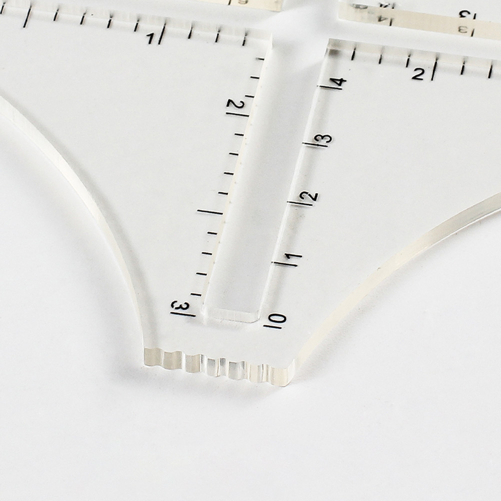 전문용 투명 아크릴 재질의 니트 측정 자, 바늘 크기  - Sewing Gauge Ruler 리뷰 및 가격
