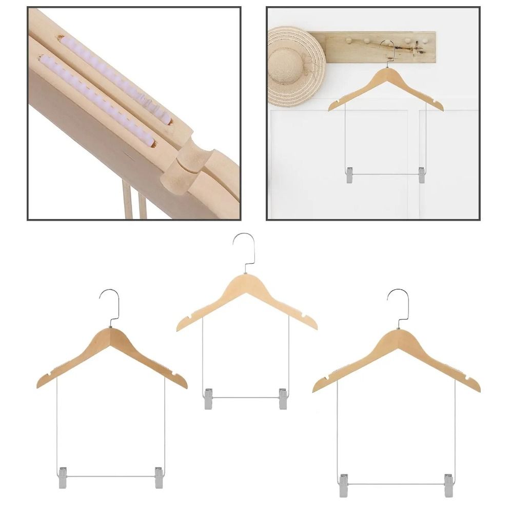 조절식 금속 클립이 있는 단단한 나무 세트 옷걸이, 속 - Dress Form Mannequin 리뷰 및 가격