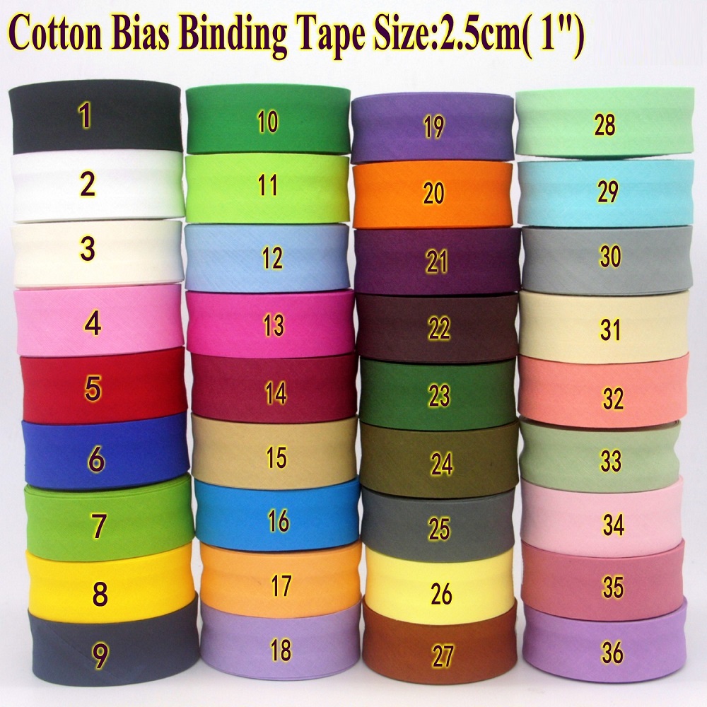 25mm 면 접이식 바이어스 테이프, 의류, 테이블보, - Binding Tape Bias 리뷰 및 가격