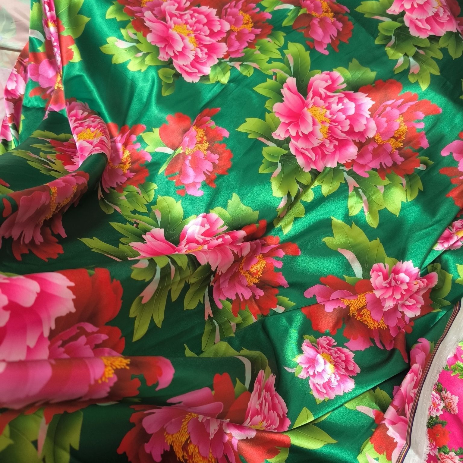 꽃무늬 아세테이트 새틴 원단 실키 스무스 미터 단위 판 - Sewing And Textile 리뷰 및 가격