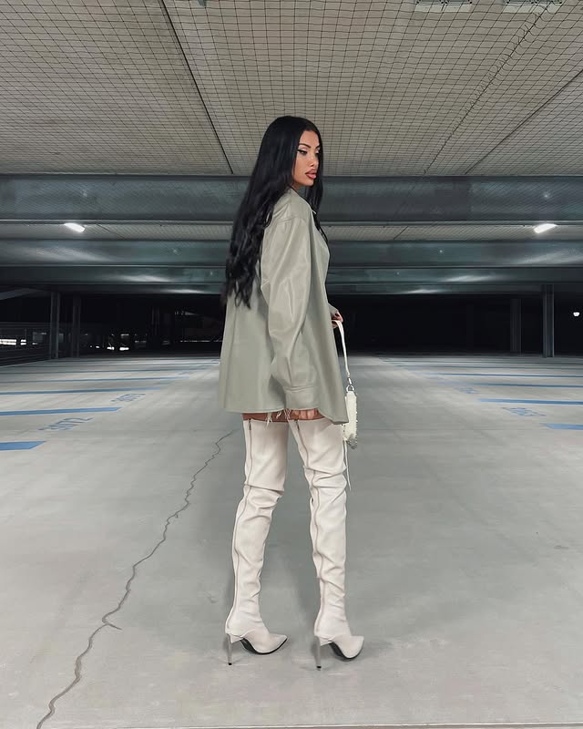 2025 여성용 섹시한 PU 가죽 부츠, 앞이 트인 디 - Sewing Nylon 리뷰 및 가격